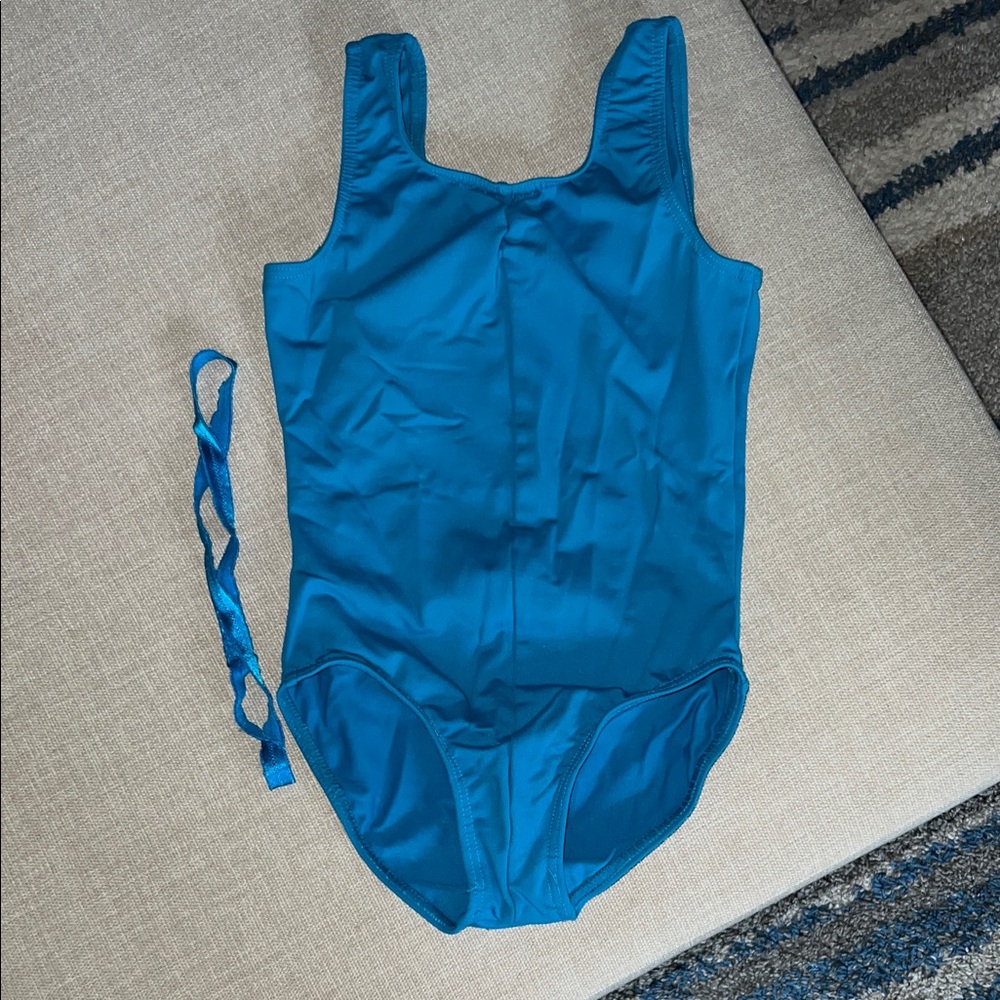 Kids Blue One-Piece Dance Suit